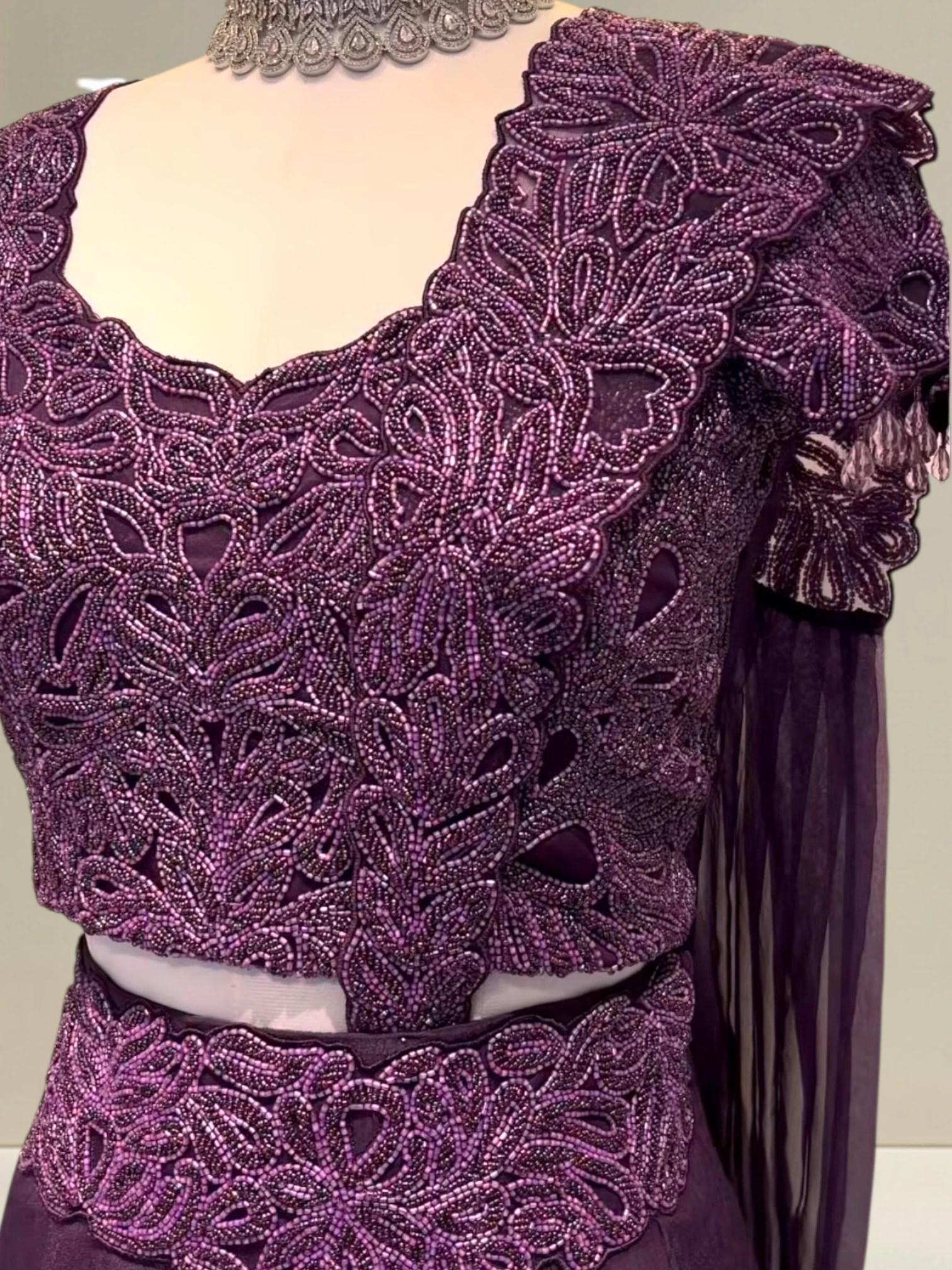 Skirt with side panel dupatta0 product image