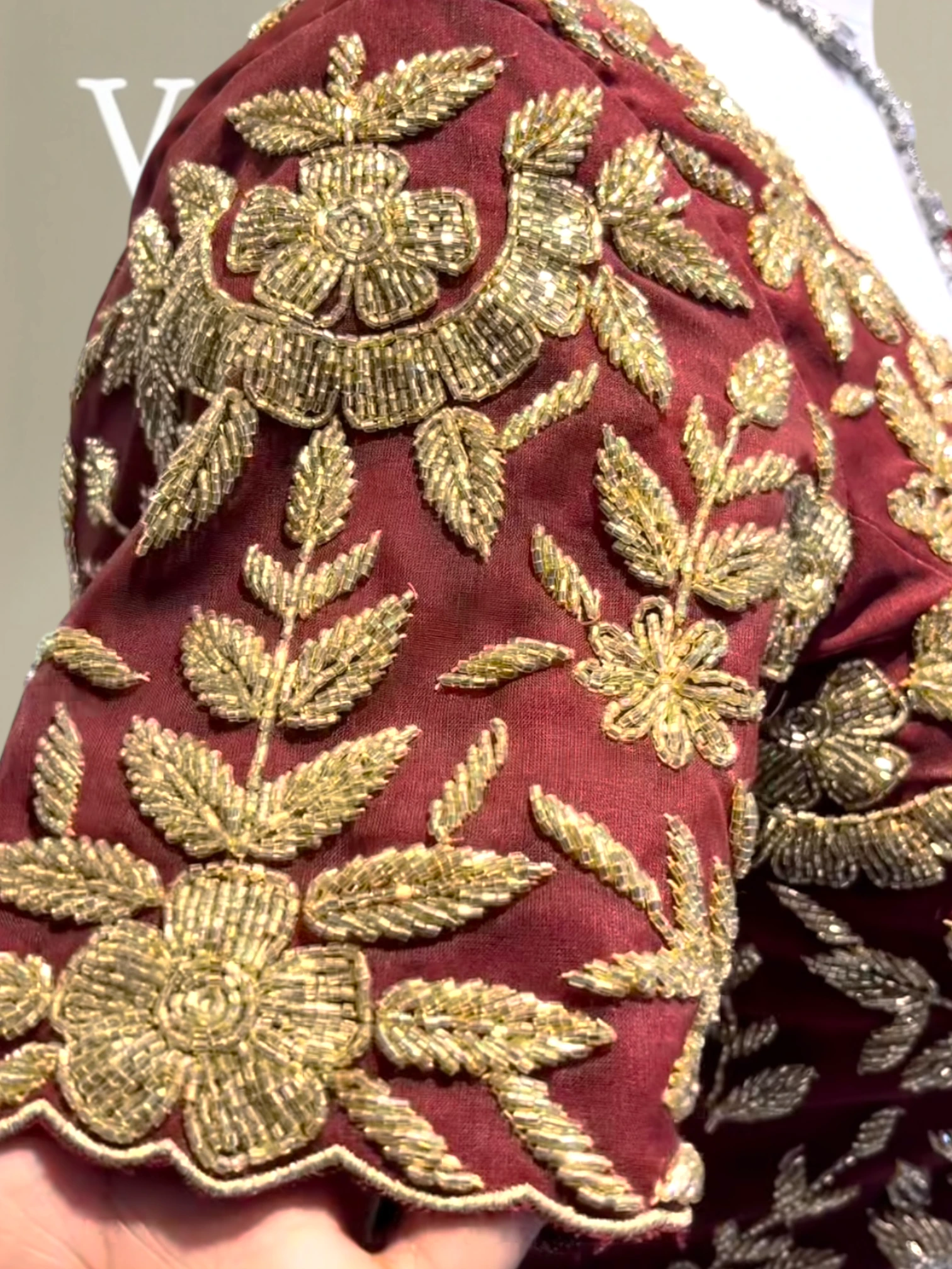 Flowy ruffle saree set0 product image