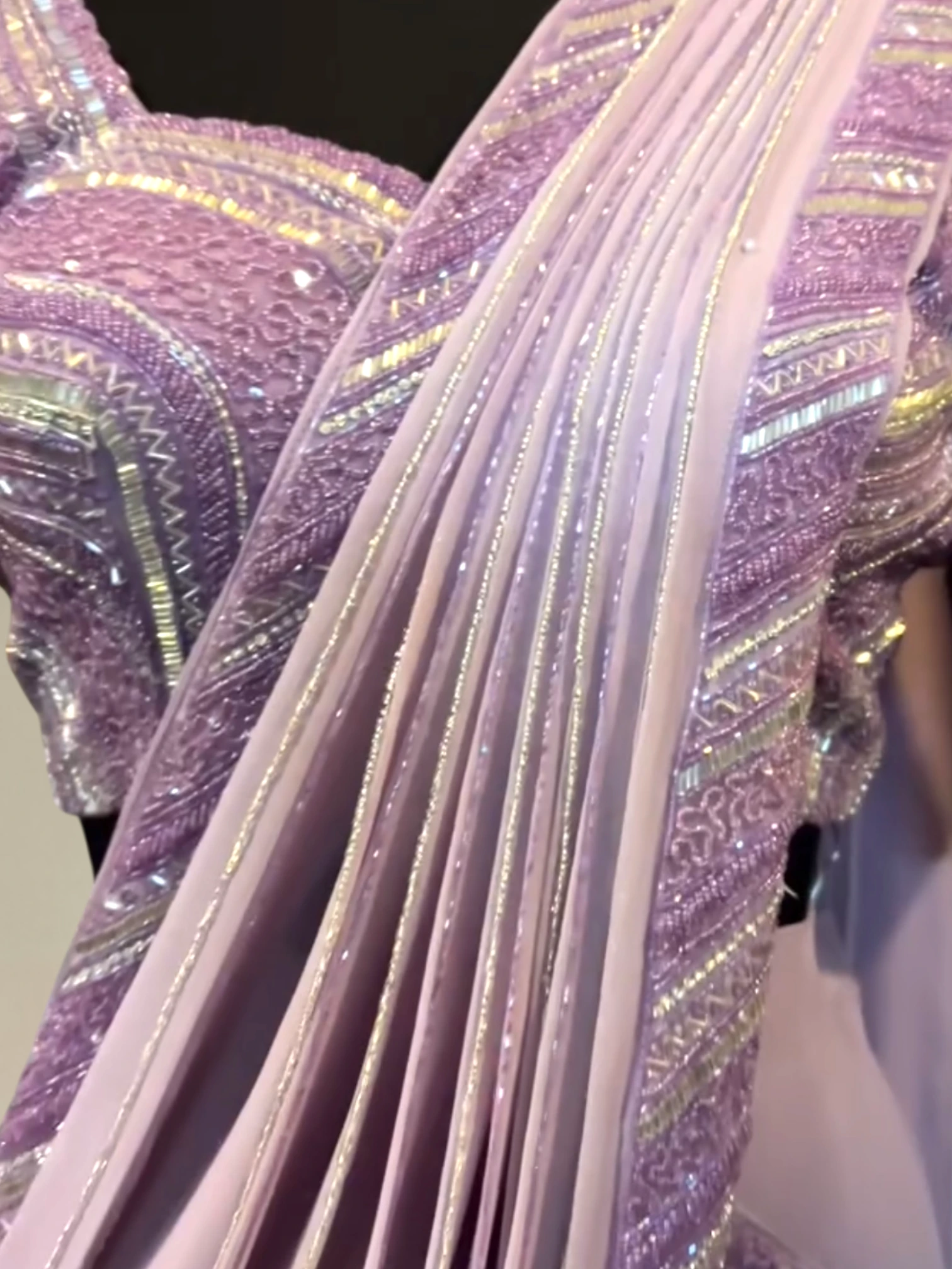 Heavy pre draped glam saree set0 product image