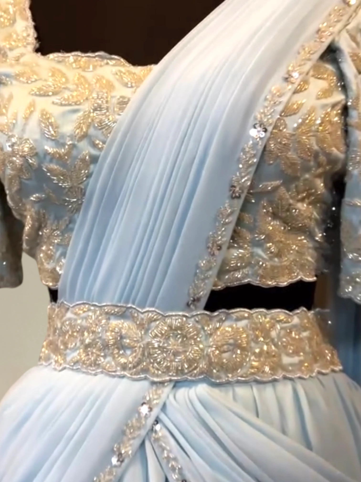 Signature Cutdana Lehenga saree0 product image