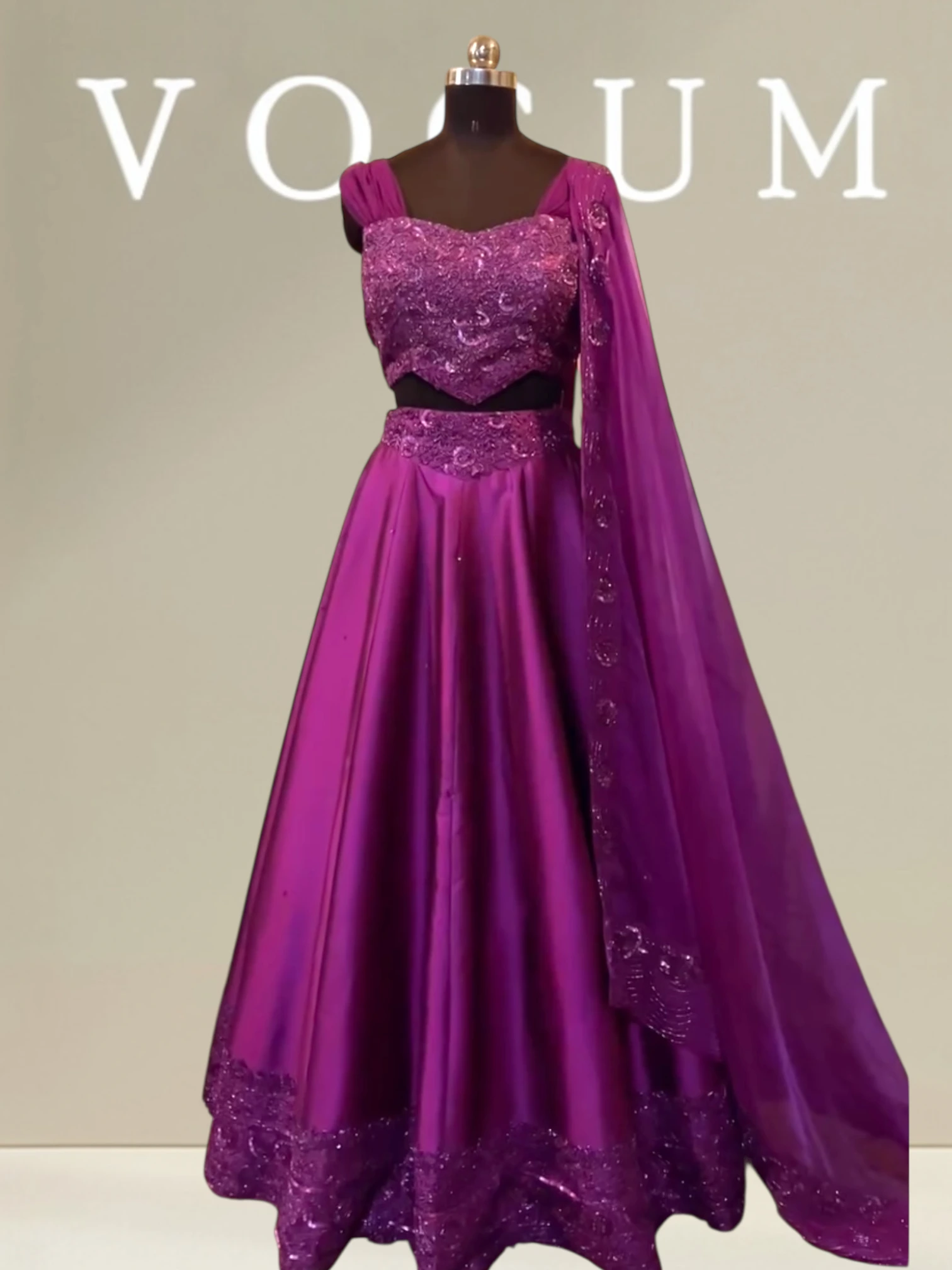 Hand embroidered flared hand embroidered Lehenga set related product