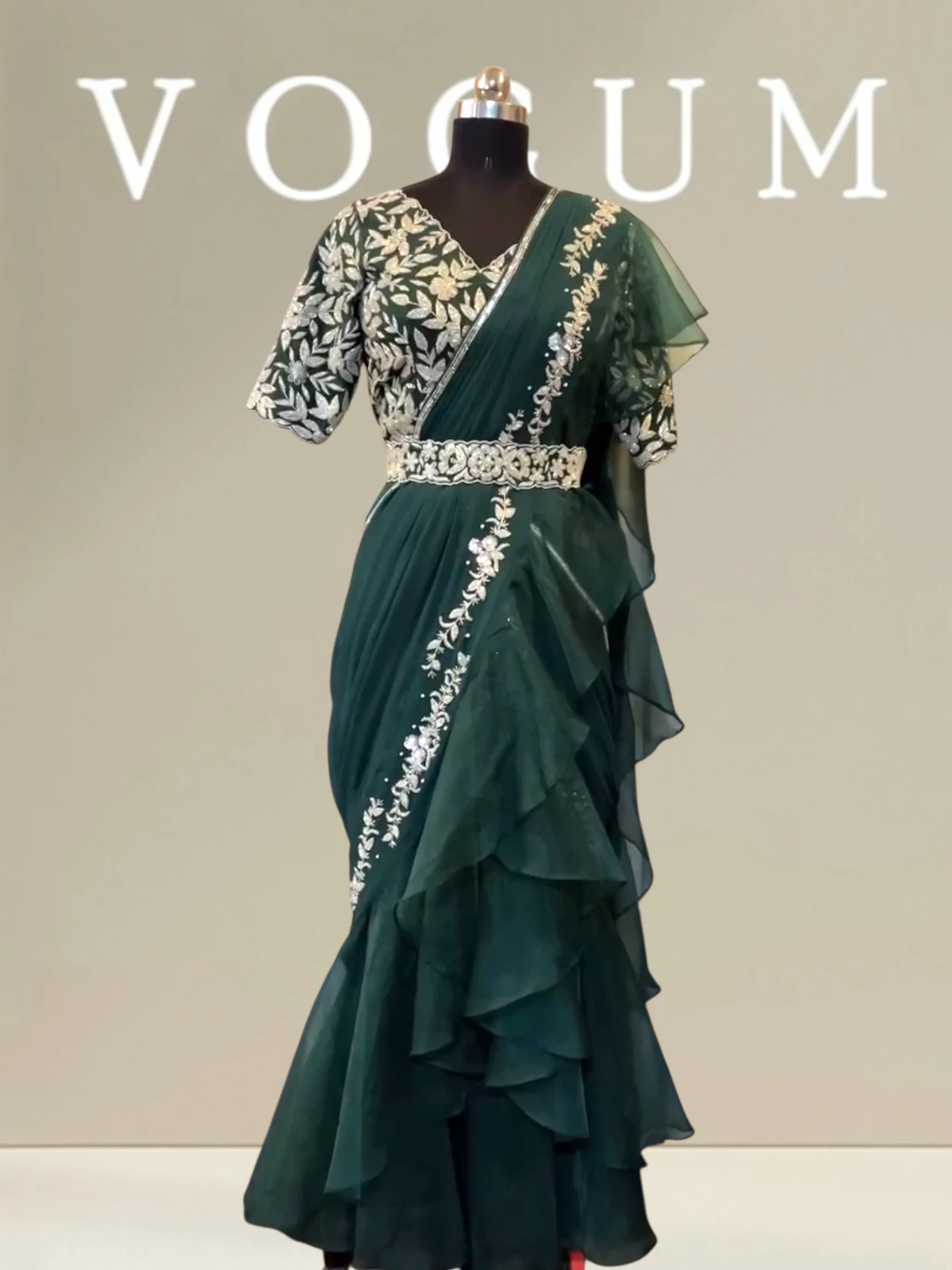 Signature Ruffle Saree Single Heavy Border Variant product image