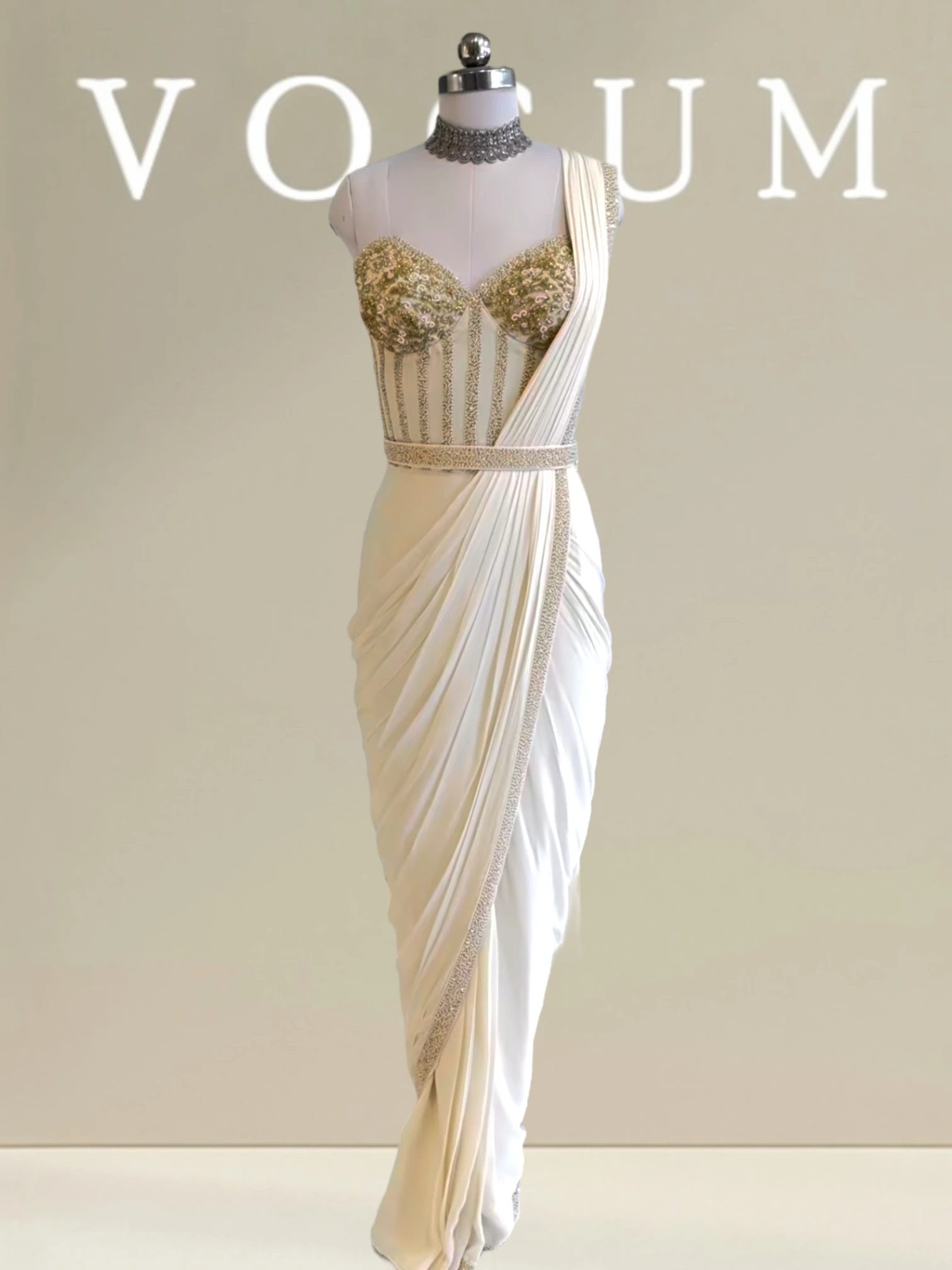 Classy Corset Saree Hand crafted product image