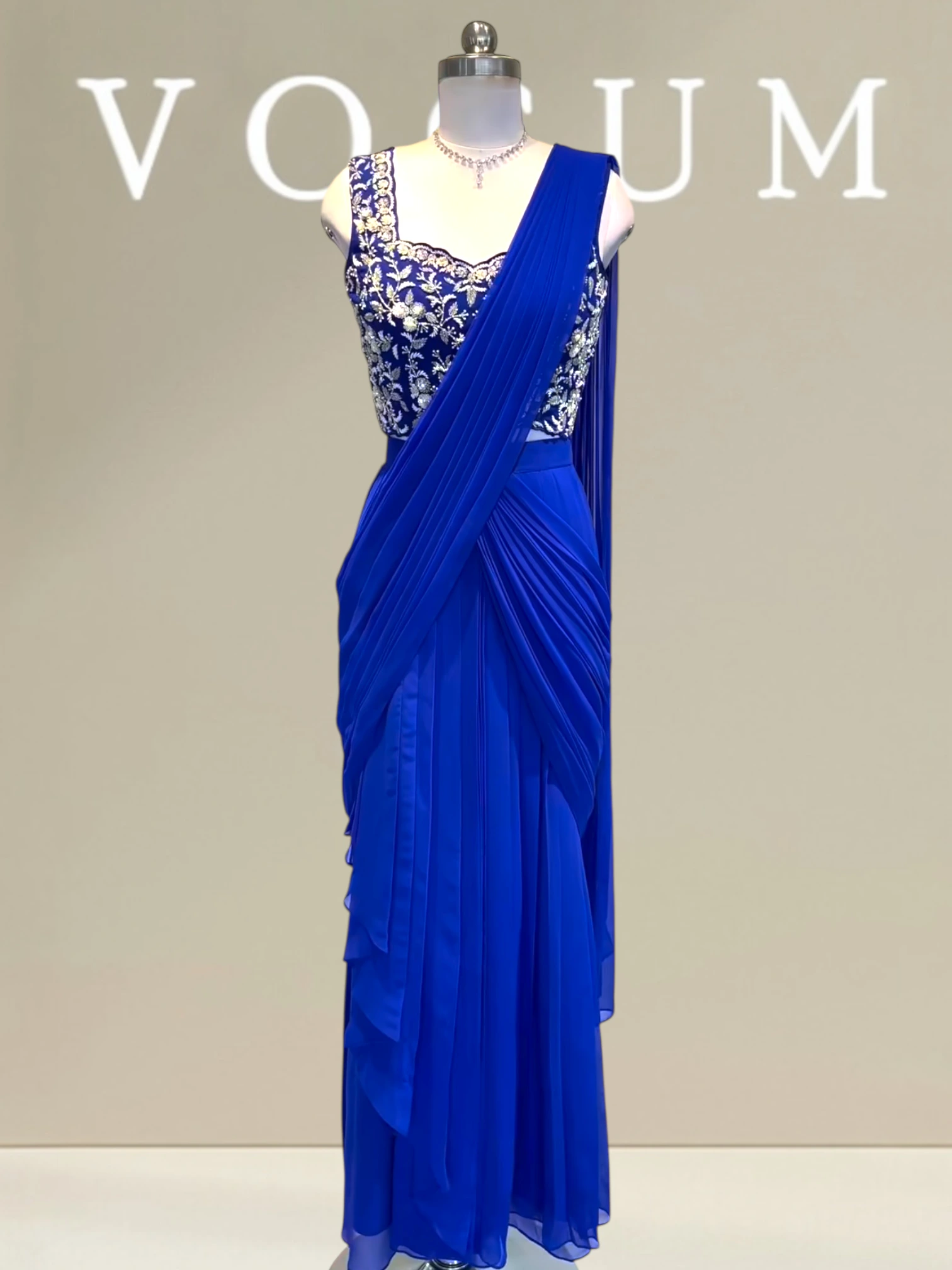 Stylish Sleeveless Drape Saree related product