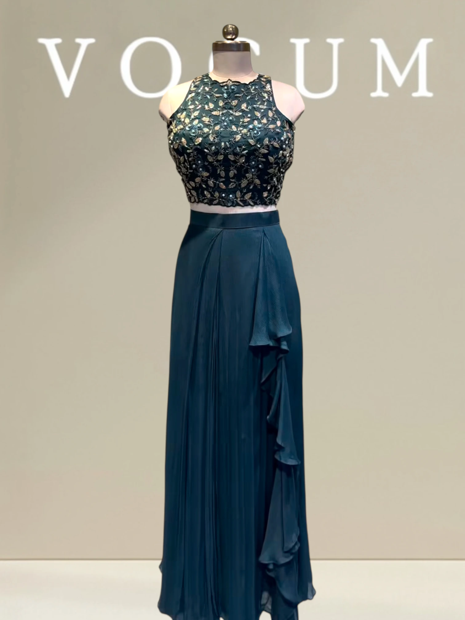 Side ruffle stylish drape related product