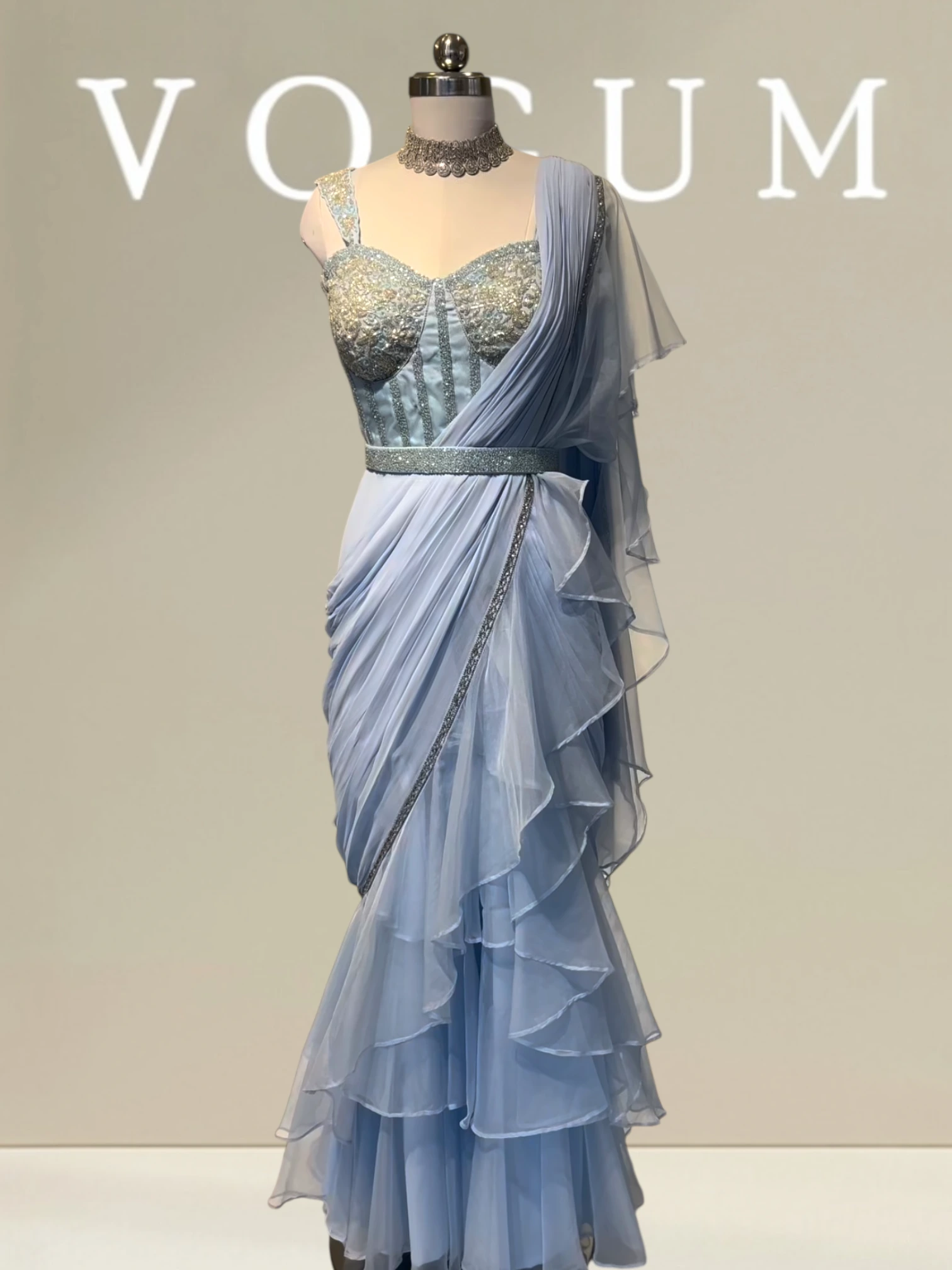 Signature ruffle with corset blouse related product